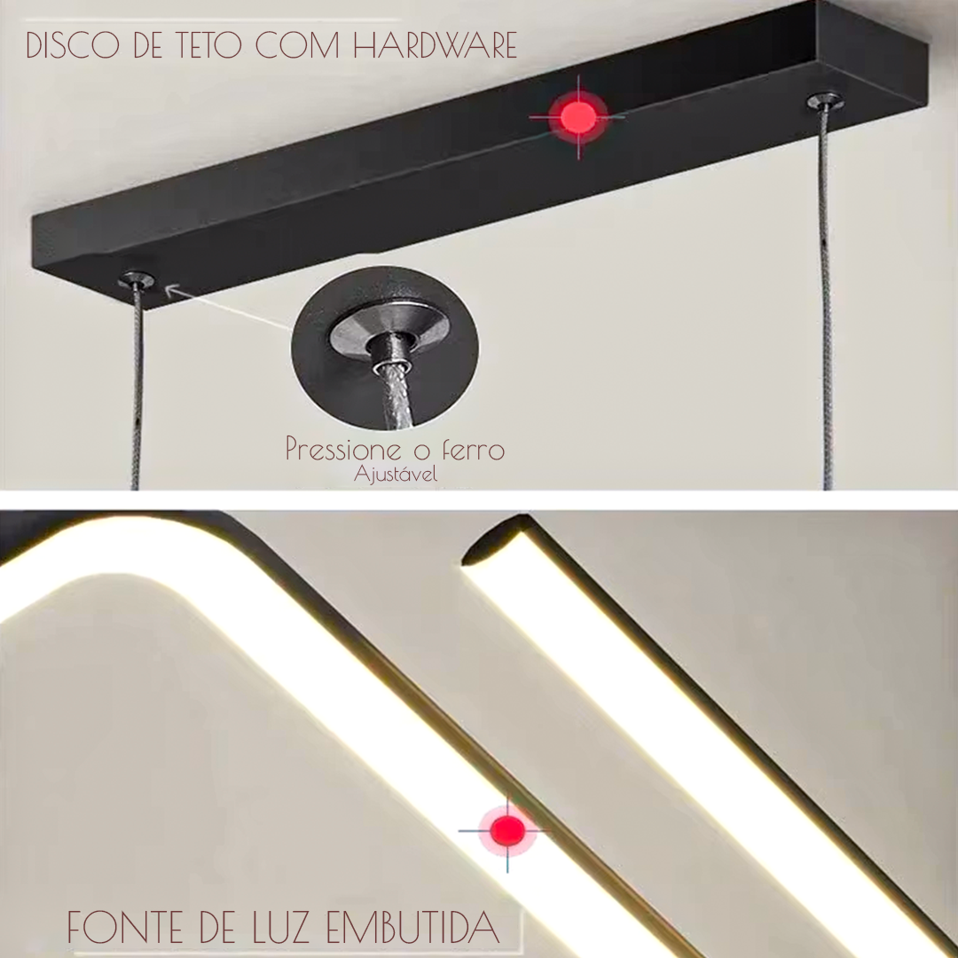 Pendente LED Inteligente – Feito Em Casa