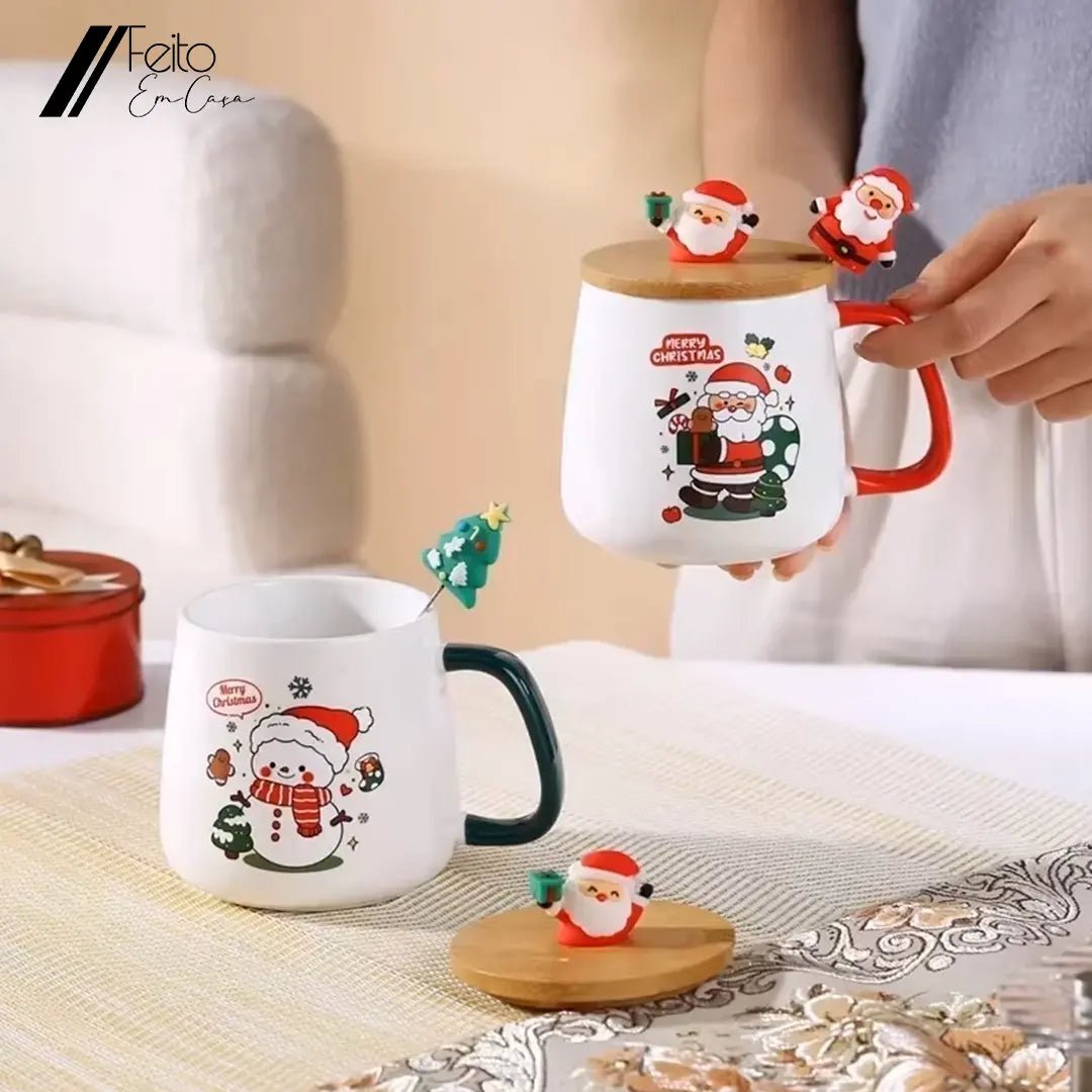 Caixa de Presente Caneca de Natal - Feito Em Casa - Feito em Casa