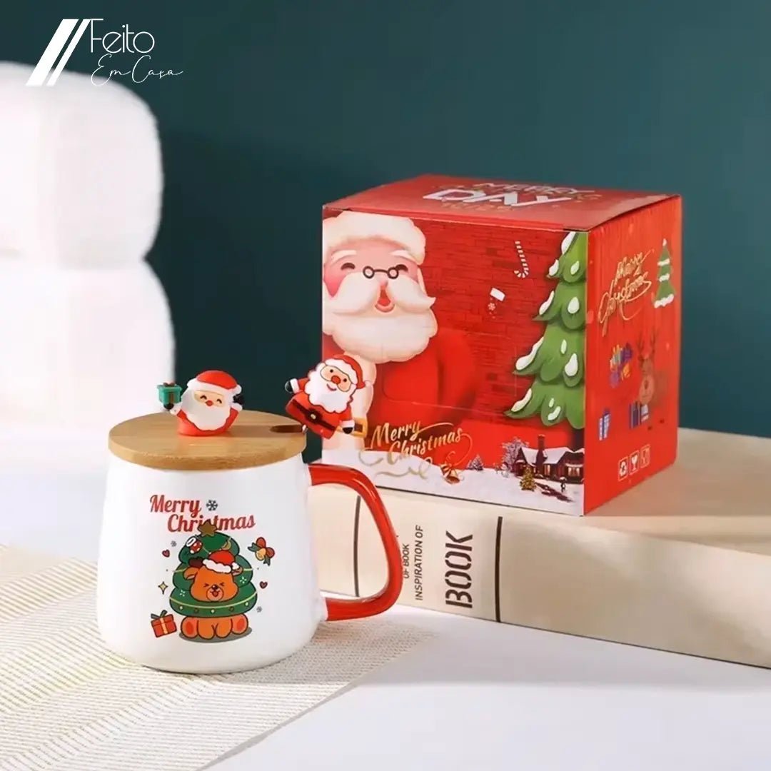 Caixa de Presente Caneca de Natal - Feito Em Casa - Feito em Casa