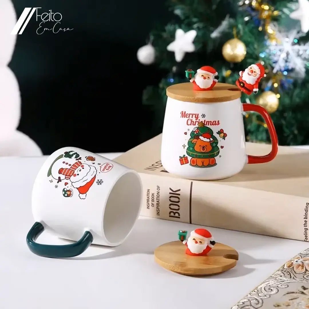 Caixa de Presente Caneca de Natal - Feito Em Casa - Feito em Casa