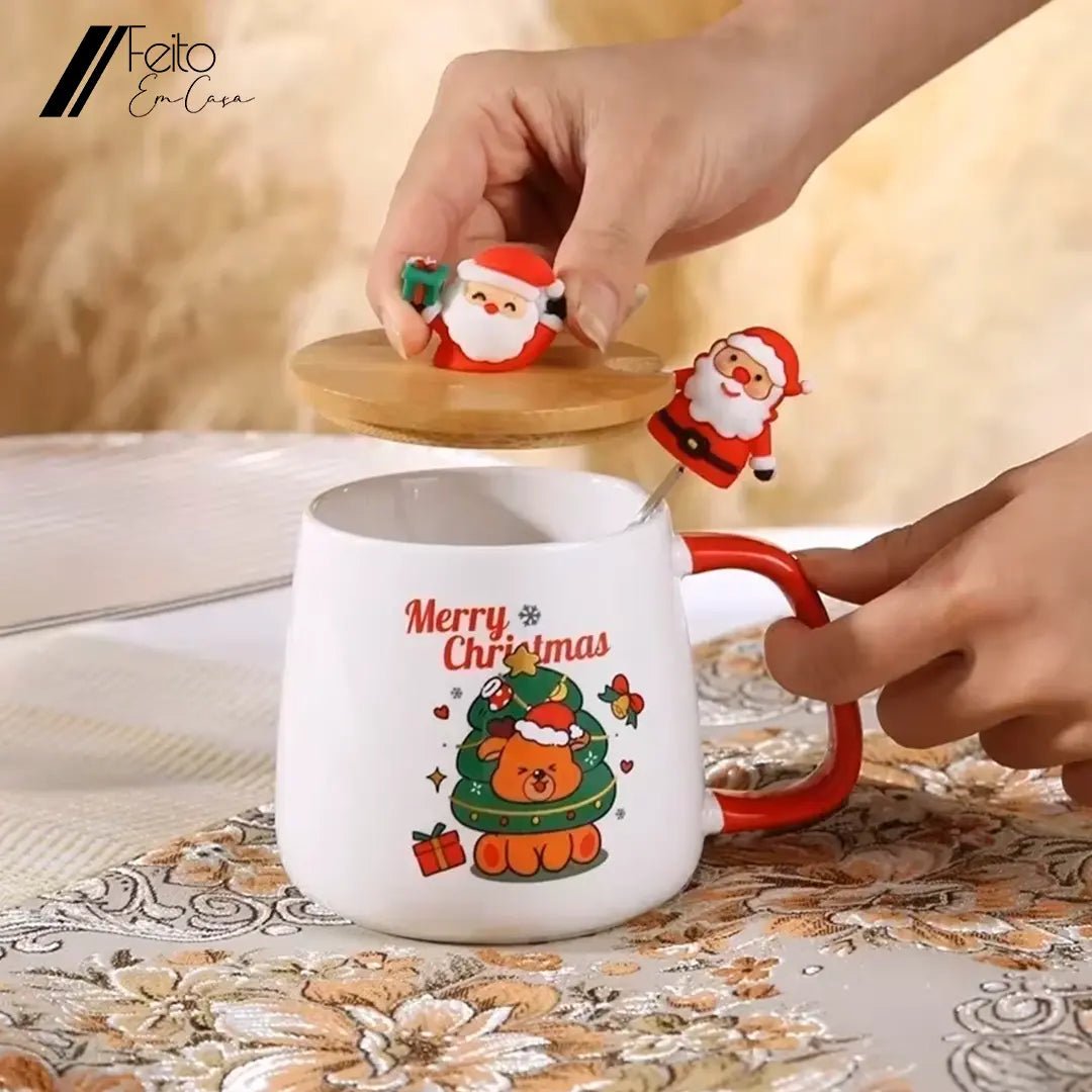 Caixa de Presente Caneca de Natal - Feito Em Casa - Feito em Casa