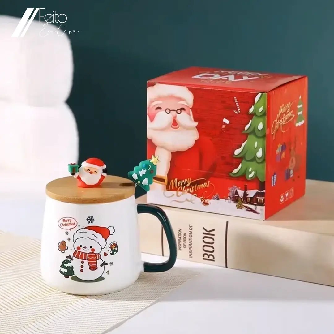 Caixa de Presente Caneca de Natal - Feito Em Casa - Feito em Casa