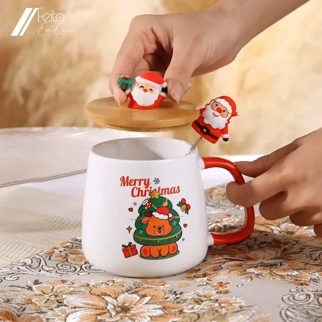 Caixa de Presente Caneca de Natal - Feito Em Casa - Feito em Casa